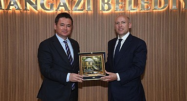 Başkan Aydın, Almanya Hessen eyaleti Bakanı Pentz’i ağırladı