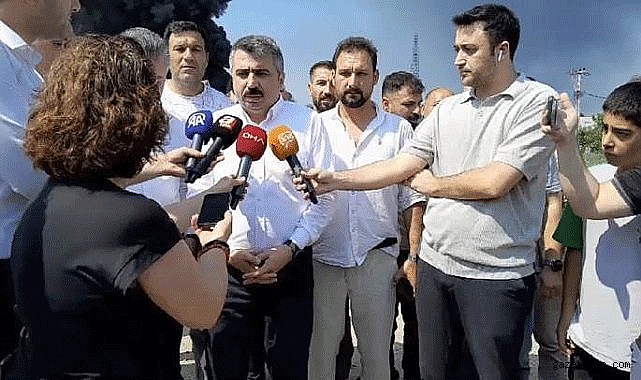 Başkan Yılmaz'dan yangın ile ilgili açıklama