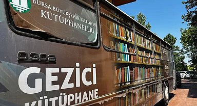Bursa Büyükşehir Belediyesi'nden Gezici Kütüphane hizmeti