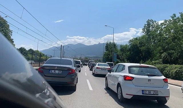 Bursa'da yoğun trafik
