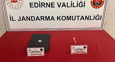 Enez'de uyuşturucu ele geçirdi!