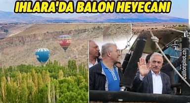 Ihlara Vadisi'nde gökyüzüne renkli balonlar yükseliyor