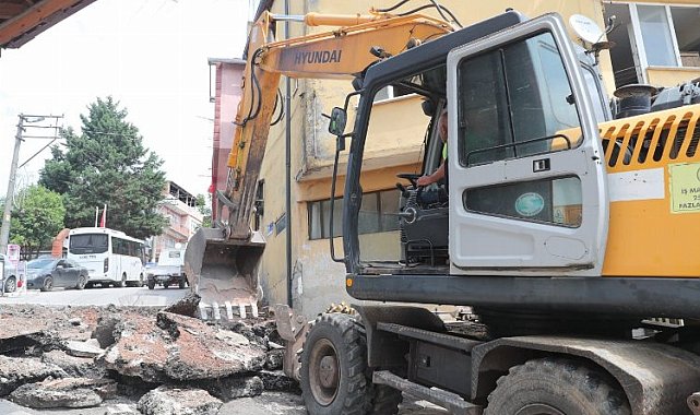 İzmit Tavşantepe Caddesi'nde konforlu ulaşım için çalışılıyor