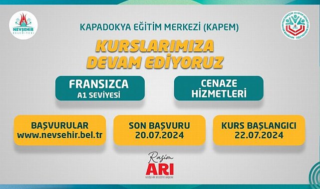 KAPEM'de 2 yeni yeni kurs açılıyor