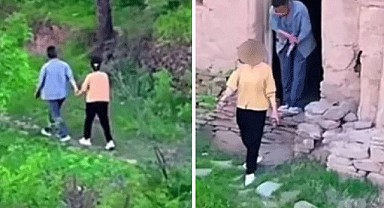 Karısını Drone ile takibe aldı