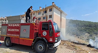 Keşan'da İtfaiye Müdürlüğü, 6 ayda 834 olaya müdahale etti