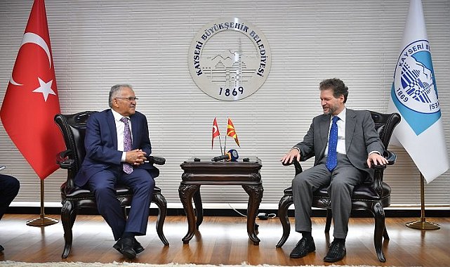 Kuzey Makedonya Cumhuriyeti Ankara Büyükelçisi Manasijevski'den Başkan Büyükkılıç'a ziyaret