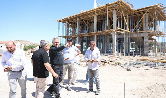 Melikgazi Belediyesi Yunus Emre Cami hızla yükseliyor