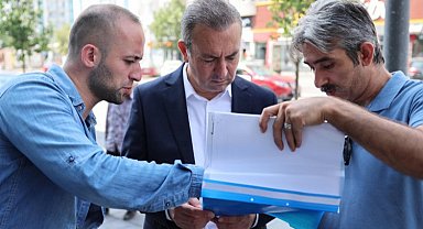 Sivas'ta Eski Sanayi'de tapular veriliyor
