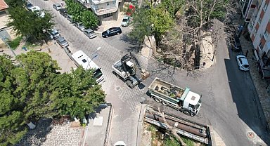 Tarihi dokuların güzergahında el işçiliğiyle temizlik yapıldı 