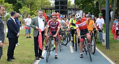 Trabzon'da pedallar kahramanlar için çevrildi