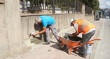 Akse Mezarlığı'nda temizlik ve bakım çalışması