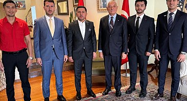 Başkan Arı'dan Paraguay'ın Ankara Büyükelçisi Ceferino Valdez'e ziyaret
