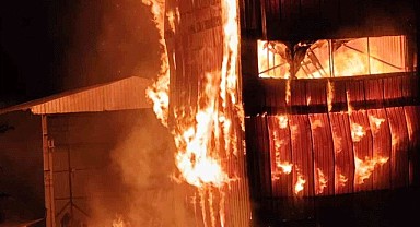 Bursa'da korkutan yangın