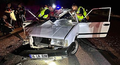 Bursa'da yürekleri ağza getiren kaza