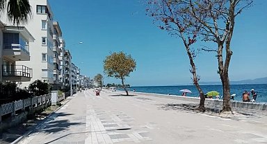 Bursa Güzelyalı sahili betona büründü