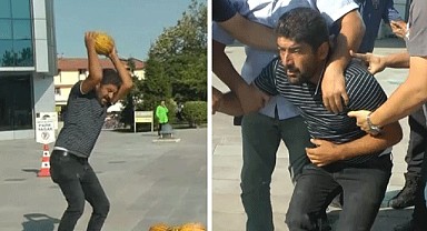 Çiftçiden belediye önünde eylem!