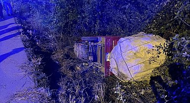 Düzce'de kağıt toplama aracı kaza yaptı 2 yaralı