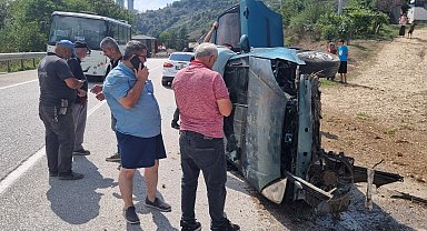 Düzce'de trafik kazası: 3 yaralı