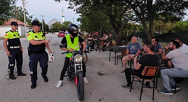 Edirne Keşan'da motosiklet sürücülerine eğitim