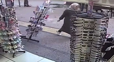 Gizemli kadın caddede terör estirdi
