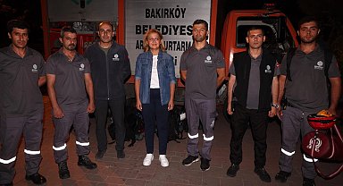 İstanbul Bakırköy'ün BAKUT'u İzmir'de yangın bölgesinde