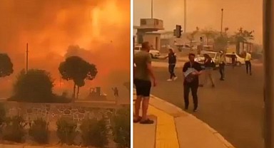 İzmir'de Saatlerdir Süren Yangın Tehlikeli Boyutlara Ulaştı