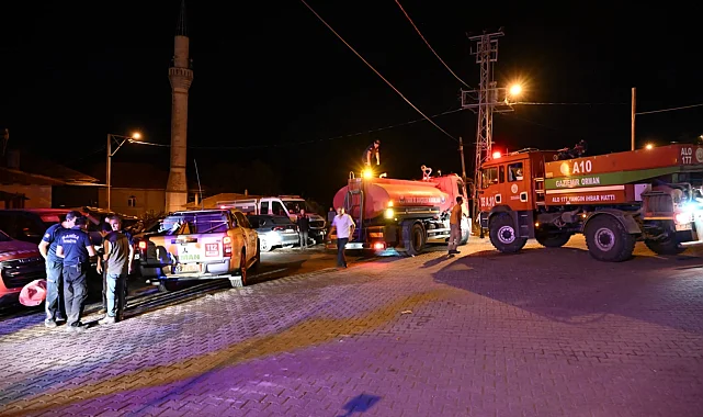 Manisa Büyükşehir tüm birimleriyle yangın bölgesinde