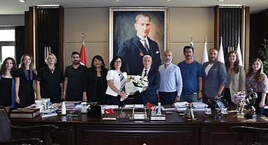 Mimarlardan Büyükşehir Bld. Bşk. Mustafa Bozbey'e Ziyaret
