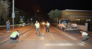 Nilüfer ekipleri gece mesaisinde
