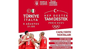 Türkiye-İtalya Voleybol Maçı Dev Ekranlarda