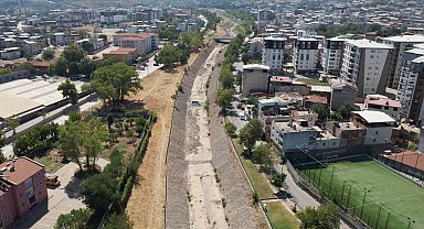Yıldırım'da dere ıslah çalışmaları sürüyor