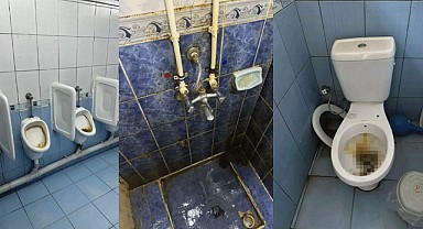 Banyo ve tuvaletler pislik içinde
