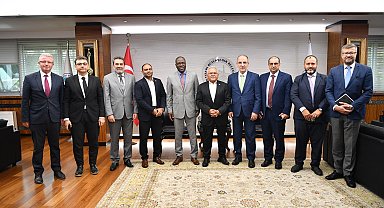 Başkan Büyükkılıç'a İslam Kalkınma Bankası Direktörü, Türkiye Direktörü ve Cidde heyetinden ziyaret