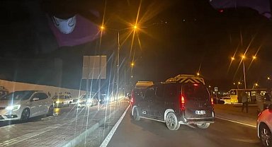 Bursa'da maç günü trafik yoğunluğu