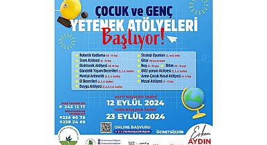 Çocuk ve Genç Yetenek Atölyeleri başlıyor