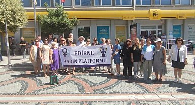 Edirne Kadın Platformu'ndan Narin Güran protestosu