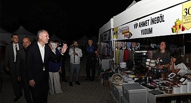 İnegöl'de 3 Gün 3 Gece Sürecek Hanımeli Alışveriş Şenliği Başladı
