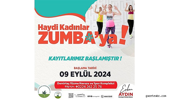 Kadınlar için zumba dersleri başlıyor