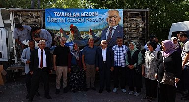Kayseri Büyükşehir'den 'tavuk' desteği