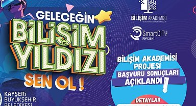 Kayseri Büyükşehir'in Bilişim Akademisi'nde başvuru sonuçları açıklandı