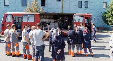Kayseri Melikgazi'de personele yangın eğitimi