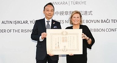 Sabancı, 'Yükselen Güneş Nişanı'na layık görülen ilk Türk Kadın oldu