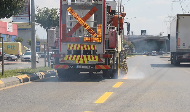 Sakarya YOLBAK ekiplerinden 'güvenli çizgi'leri yeniledi