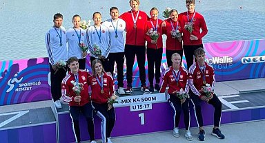 Sakaryalı kanocudan Macaristan'dan 'ay-yıldız' imza