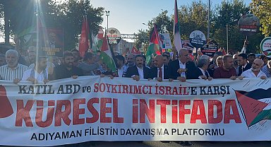Adıyaman'da Filistin'e destek yürüyüşü
