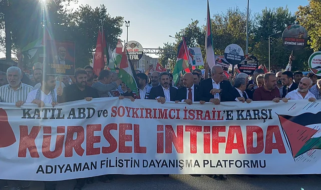 Adıyaman'da Filistin'e destek yürüyüşü