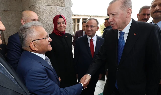 Başkan Büyükkılıç ile görüşen Cumhurbaşkanı Erdoğan'dan Kayserililere selam