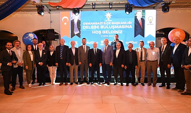 Bursa'da AK Partililer Osmangazi delegeleriyle buluştu