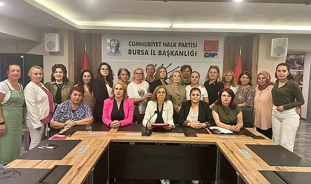 Bursa'da CHP'li kadınlardan 'huzur' çağrısı